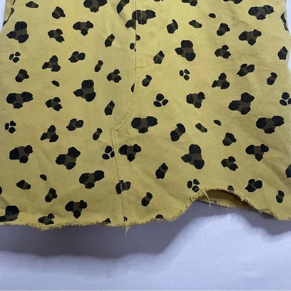 Entro Boho Leopard Pinafore Jumper Overalls Mini Dress - Picture 12 of 15